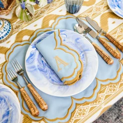 Serena Blue & Caramel Placemats (Set of 4)