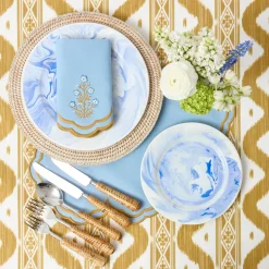 Serena Blue & Caramel Placemats (Set of 4)