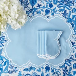 Serena Cornflower Blue Napkins (Set of 4)