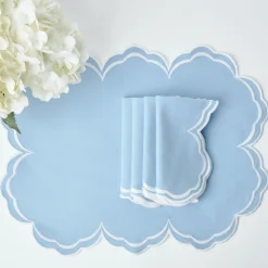 Serena Cornflower Blue Napkins (Set of 4)