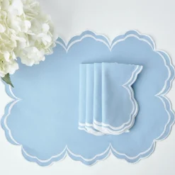 Serena Cornflower Blue Placemats (Set of 4)