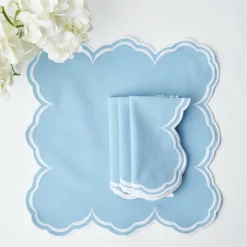 Serena Cornflower Blue Placemats (Set of 4)