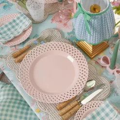 Serena Duck Egg Blue Gingham Napkins (Set of 4)