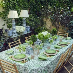 Serena Green Appliqué Napkins (Set of 4)