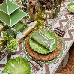 Serena Green Cabbage Dinner Plate (Set of 4)