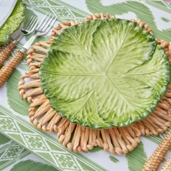 Serena Green Cabbage Dinner Plate