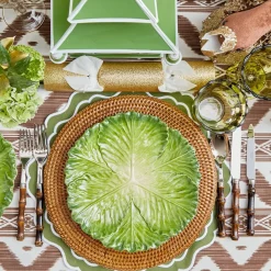 Serena Green Cabbage Dinner Plate
