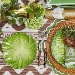 Serena Green Cabbage Starter Plate (Set of 4)