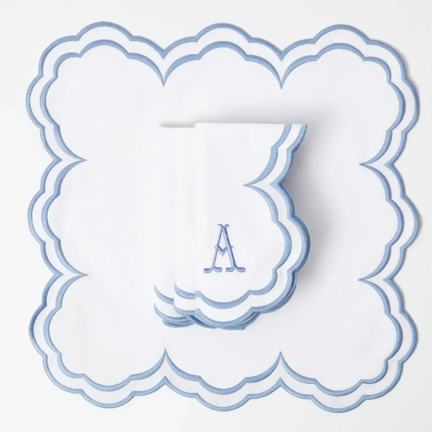 Serena White Napkins (Set of 4)