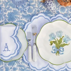Serena White Placemats & Napkins (Set of 4)