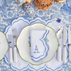Serena White Placemats & Napkins (Set of 4)