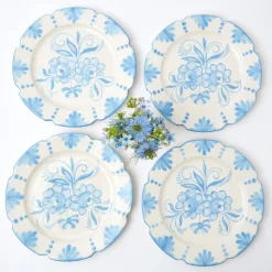 Seville Blue Gardênia Dinner Plate (set of 4)