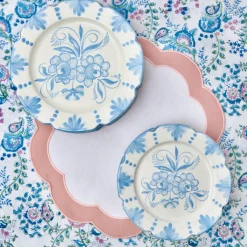 Seville Blue Gardênia Starter Plate (set of 4)