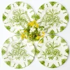 Seville Green Gardênia Dinner Plates (Set of 4)