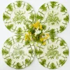 Seville Green Gardênia Dinner & Starter Plates (Set of 8)