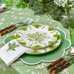 Seville Green Gardênia Starter Plates (Set of 4)