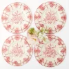 Seville Pink Gardênia Dinner & Starter Plates (Set of 8)