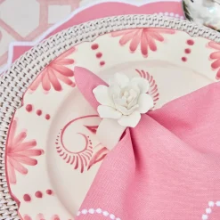 Seville Pink Gardênia Dinner & Starter Plates (Set of 8)