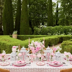 Seville Pink Gardênia Dinner & Starter Plates (Set of 8)