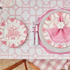Seville Pink Gardênia Dinner & Starter Plates (Set of 8)