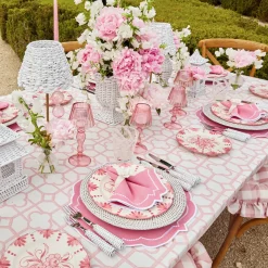 Seville Pink Gardênia Dinner & Starter Plates (Set of 8)