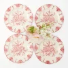 Seville Pink Gardênia Starter Plate (set of 4)