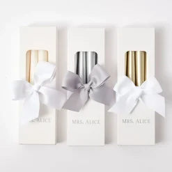 Silver Candles (Set of 8)