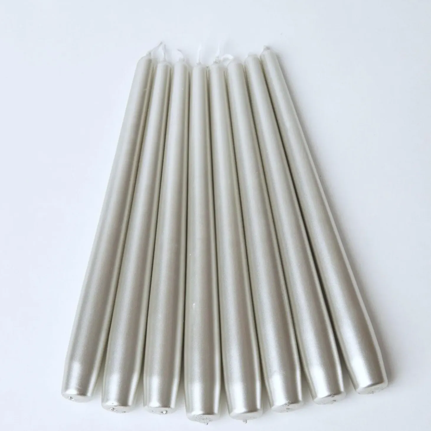 Silver Candles (Set of 8)