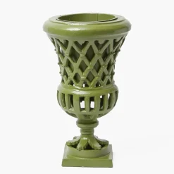 Small Adelaide Green Lattice Urn Vase