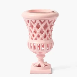 Small Adelaide Pink Lattice Urn Vase