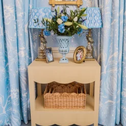 Small Adelaide Soft Blue Lattice Urn Vase