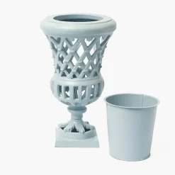 Small Adelaide Soft Blue Lattice Urn Vase