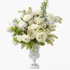 Small Adelaide White Lattice Urn Vase