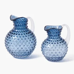 Small Blue Hobnail Jug