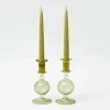 Small Camille Olive Candle Holder (Pair)