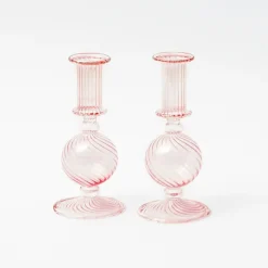Small Camille Peony Candle Holder (Pair)