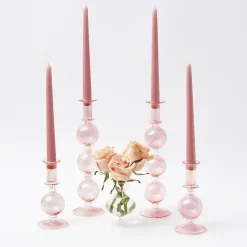 Small Camille Peony Candle Holder (Pair)