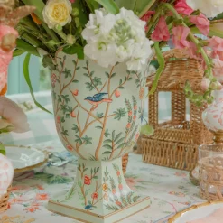 Small Chinoiserie Tole Urn Vase