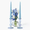 Small Eden Blue Candle Holder (Pair)