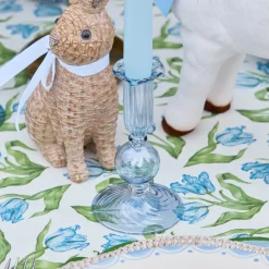 Small Eden Blue Candle Holder (Pair)