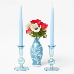 Small Eden Blue Candle Holder (Pair)
