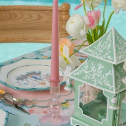 Small Eden Pink Candle Holder (Pair)