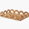 Small Elena Rattan Tray