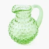 Small Emerald Hobnail Jug