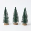 Small Green Christmas Trees (Set of 3)