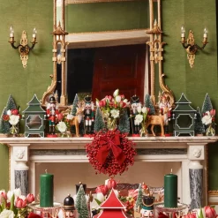Small Green Christmas Trees (Set of 3)