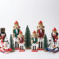 Small Green Christmas Trees (Set of 3)