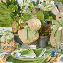 Small Raffia Chick (Pair)