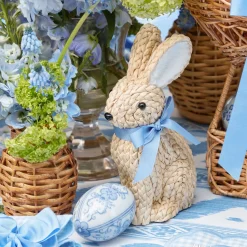Small Raffia Rabbit (Pair)