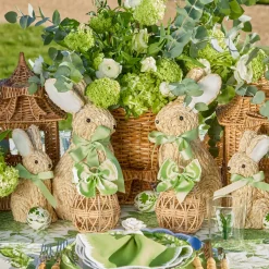 Small Raffia Rabbit (Pair)